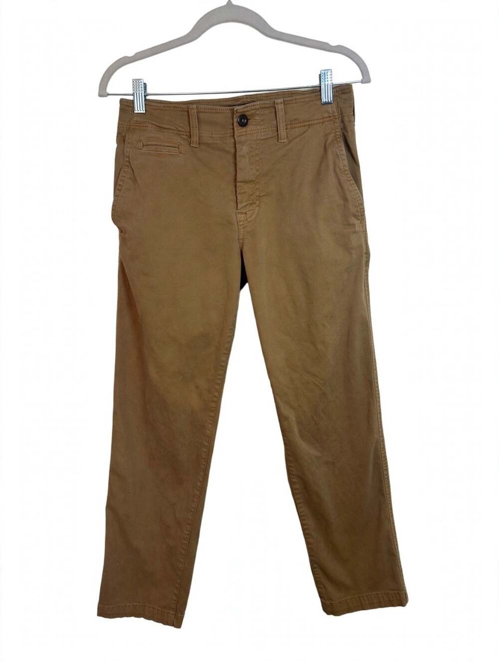 American Eagle Chino Pants Men 28x30 Khaki Original Straight Extreme Flex